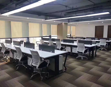 现代科技公司办公桌-LA-PF022-合肥雷奥办公家具公司